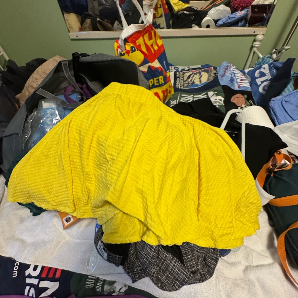 Modcloth Sunny Yellow Knit Skirt